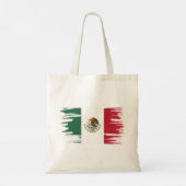 Mexicaanse vlag Brush Art Tote Bag (Achterkant)