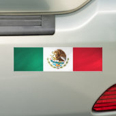 Mexicaanse vlag bumpersticker (Op auto)