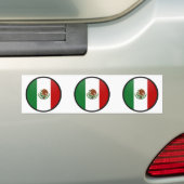 Mexicaanse vlag bumpersticker (Op auto)