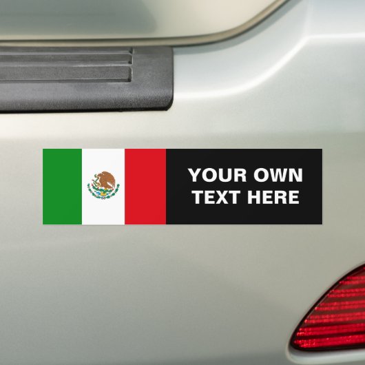Mexicaanse vlag bumpersticker (Op auto)