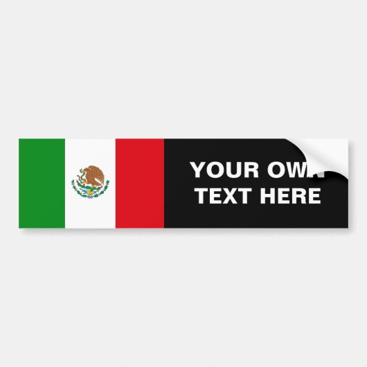 Mexicaanse vlag bumpersticker (Voorkant)