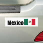 Mexicaanse vlag bumpersticker (Op auto)