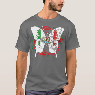 Mexicaanse vlag Butterfly Mexicanen T-shirt