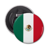 Mexicaanse vlag button flesopener (Voorkant)