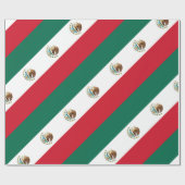 Mexicaanse vlag cadeaupapier (Vlak)