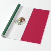 Mexicaanse vlag cadeaupapier (Uitgerold)