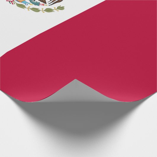 Mexicaanse vlag cadeaupapier (Hoek)