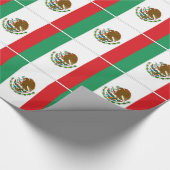 Mexicaanse vlag cadeaupapier (Hoek)