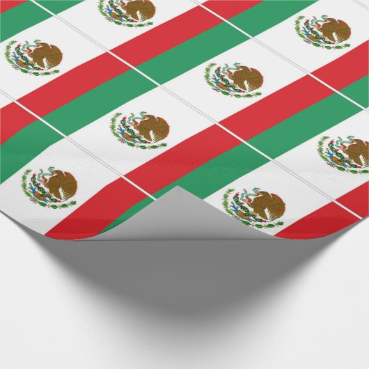Mexicaanse vlag cadeaupapier (Hoek)