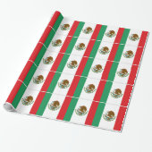 Mexicaanse vlag cadeaupapier (Uitgerold)