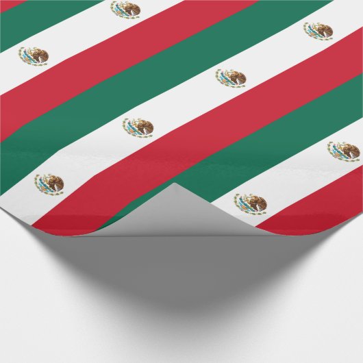 Mexicaanse vlag cadeaupapier (Hoek)