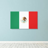 Mexicaanse vlag canvas afdruk (Insitu (Houten vloer))