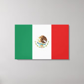 Mexicaanse vlag canvas afdruk (Voorkant)