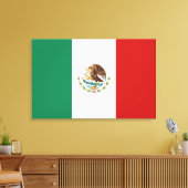 Mexicaanse vlag canvas afdruk (Insitu (Woonkamer))