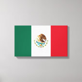 Mexicaanse vlag canvas afdruk (Voorkant)