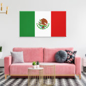 Mexicaanse vlag canvas afdruk (Insitu (Woonkamer))