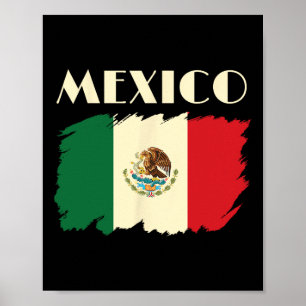 Mexicaanse vlag Cinco de Mayo Viva Mexicaanse vlag Poster