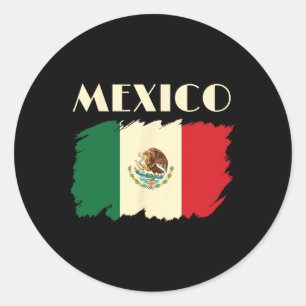 Mexicaanse vlag Cinco de Mayo Viva Mexicaanse vlag Ronde Sticker