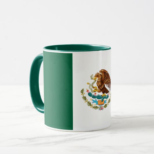 Mexicaanse vlag combo mok (Voorkant links)