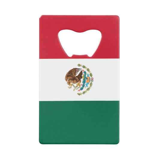 Mexicaanse vlag creditkaart flessenopener (Voorkant)