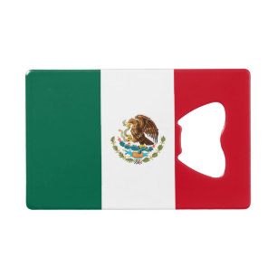 Mexicaanse vlag creditkaart flessenopener