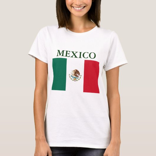 Mexicaanse vlag Dames Petite T-shirt (Voorkant)