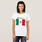 Mexicaanse vlag Dames Petite T-shirt (Voorkant volledig)