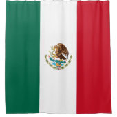 Mexicaanse vlag douchegordijn (Voorkant)