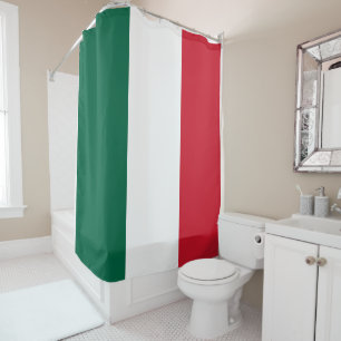 Mexicaanse vlag Douchegordijn - Vetgedrukte kleur