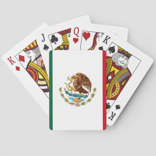 Mexicaanse vlag Eagle Pokerkaarten (Achterkant)