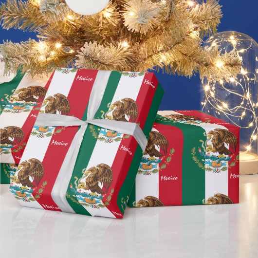 Mexicaanse vlag, Emblem en Mexicaanse cadeautjes/s Cadeaupapier (Feestdagen)