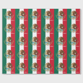 Mexicaanse vlag, Emblem en Mexicaanse cadeautjes/s Cadeaupapier (Vlak)