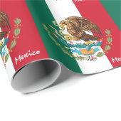 Mexicaanse vlag, Emblem en Mexicaanse cadeautjes/s Cadeaupapier (Rol Hoek)