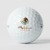 Mexicaanse vlag en Mexicaanse Golf Balls Golfballen (Voorkant)