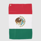 Mexicaanse vlag en Mexicaanse golfvakantie/sport Golfhanddoek (Voorkant)