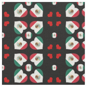 Mexicaanse vlag en Mexicaanse mode Fabric Stof