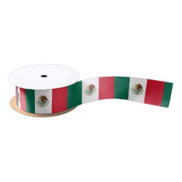 Mexicaanse vlag en Mexicaanse reis, vakantie/sport Satijnen Lint