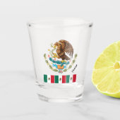 Mexicaanse vlag en Mexicaanse vaderland Sho Shot Glas (Voorkant)