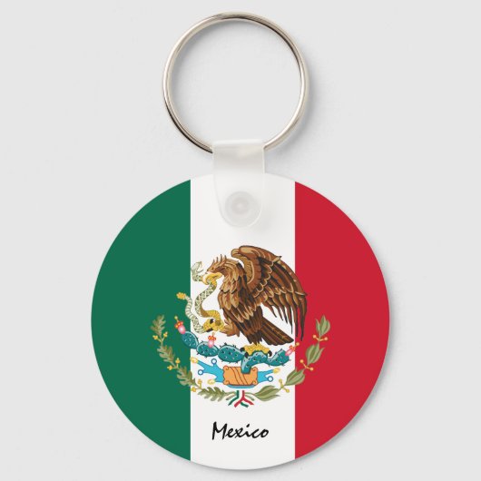 Mexicaanse vlag en Mexicaanse vakantie, patriotten Sleutelhanger (Achterkant)