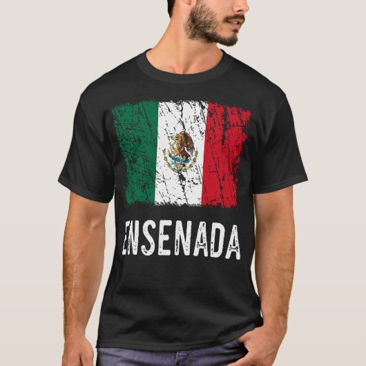 Mexicaanse vlag Ensenada Mexicaanse Pride T-shirt (Voorkant)