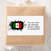 Mexicaanse vlag etiket (Insitu)