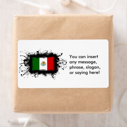 Mexicaanse vlag etiket (Insitu)