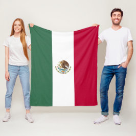 Mexicaanse vlag fleece deken