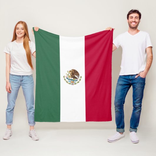 Mexicaanse vlag fleece deken (In situ)