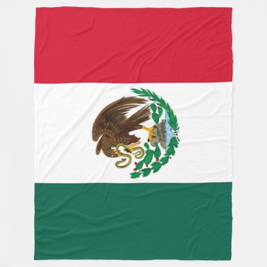 MEXICAANSE VLAG FLEECE DEKEN (Voorkant)