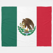 MEXICAANSE VLAG FLEECE DEKEN (Voorkant (Horizontaal))