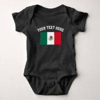 Mexicaanse vlag football jersey baby bodysuit outf