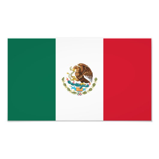 Mexicaanse vlag foto afdruk (Voorkant)
