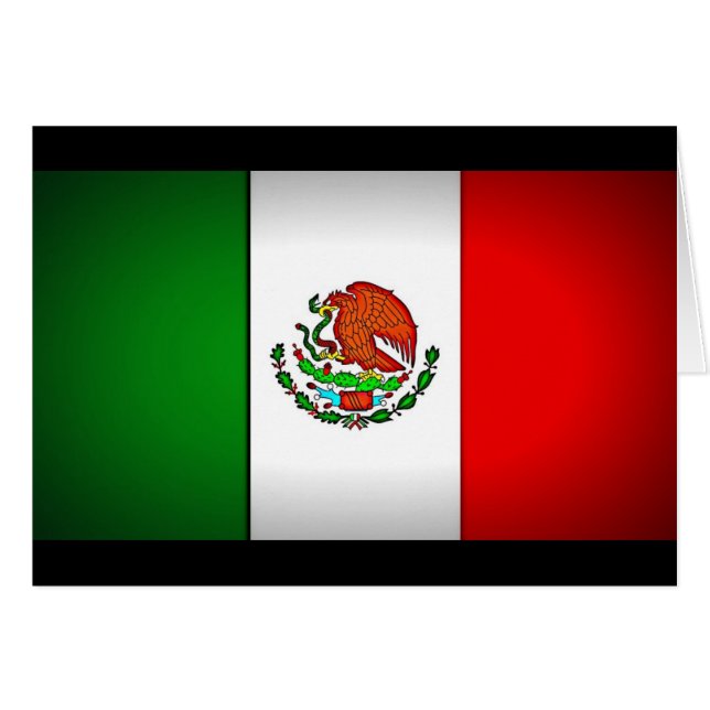 Mexicaanse vlag gestormd (Voorkant Horizontaal)