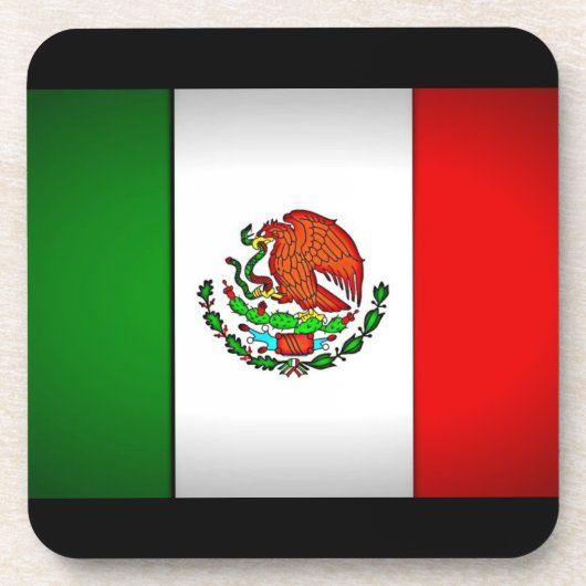 Mexicaanse vlag gestormd onderzetter (Voorkant)